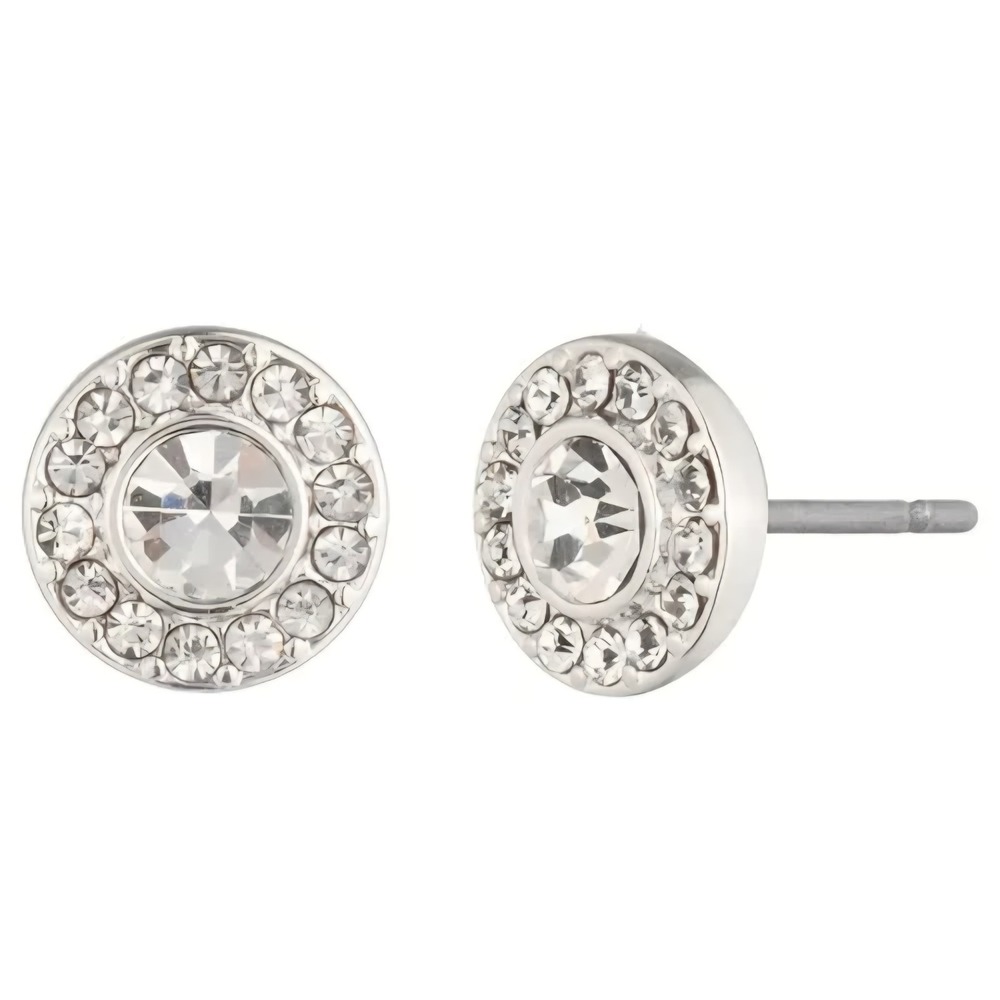 Halo Crystal Stud Earrings